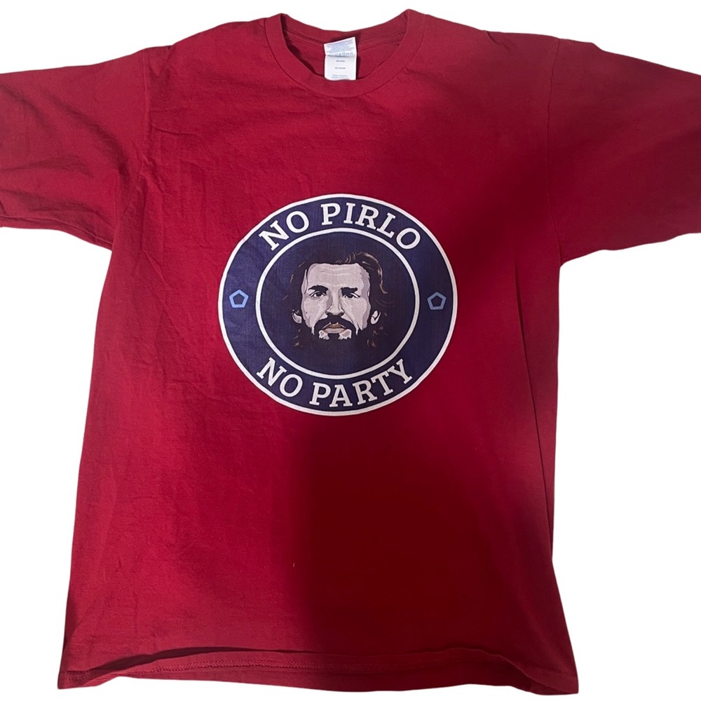 Cotton short sleeve tee - Andrea Pirlo - Italian Soccer Star